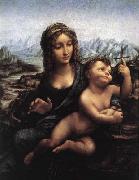 LEONARDO da Vinci Madonna with the Yarnwinder after 1510 Spain oil painting artist